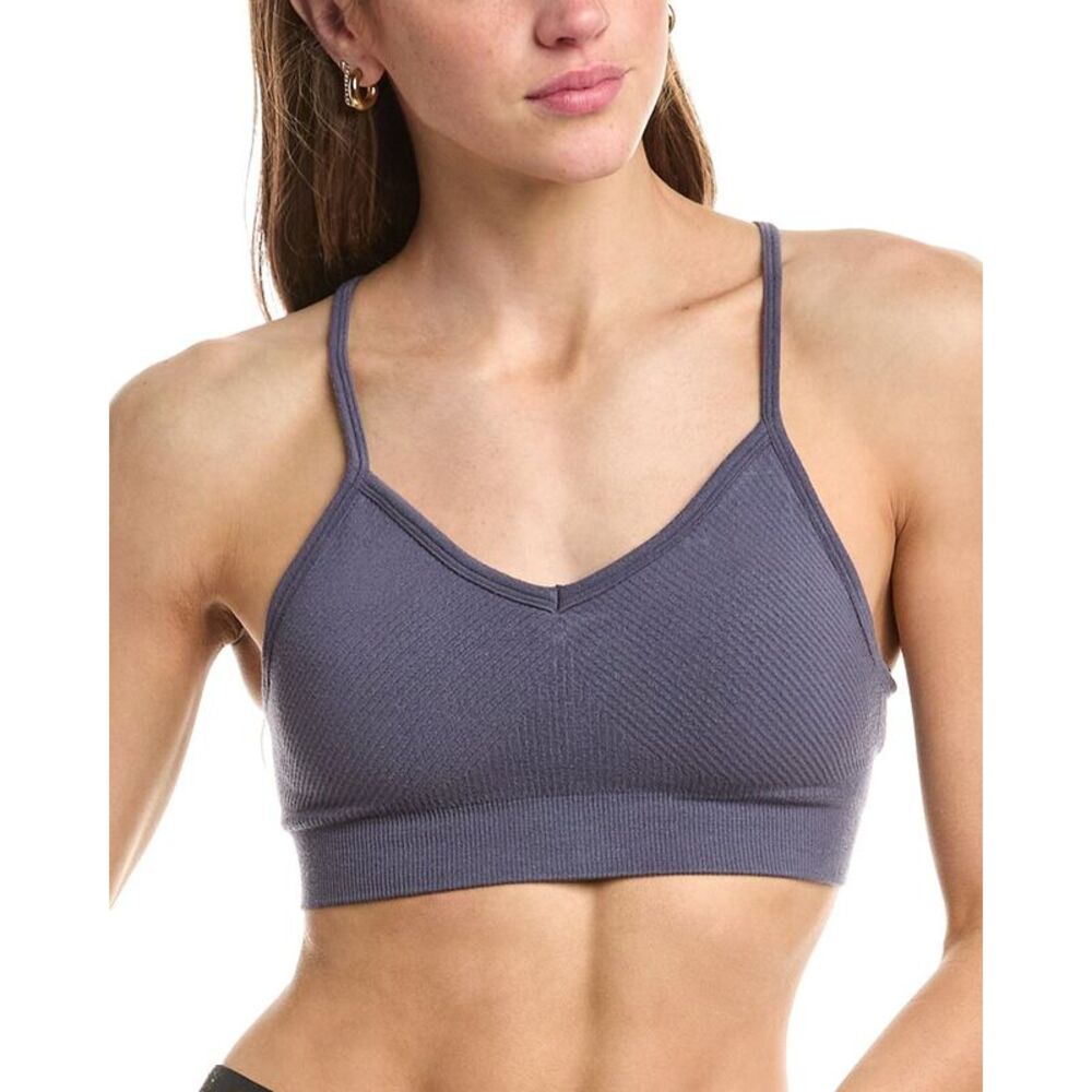 Sweaty Betty Womens  Soft Ribbed Bra, Blue